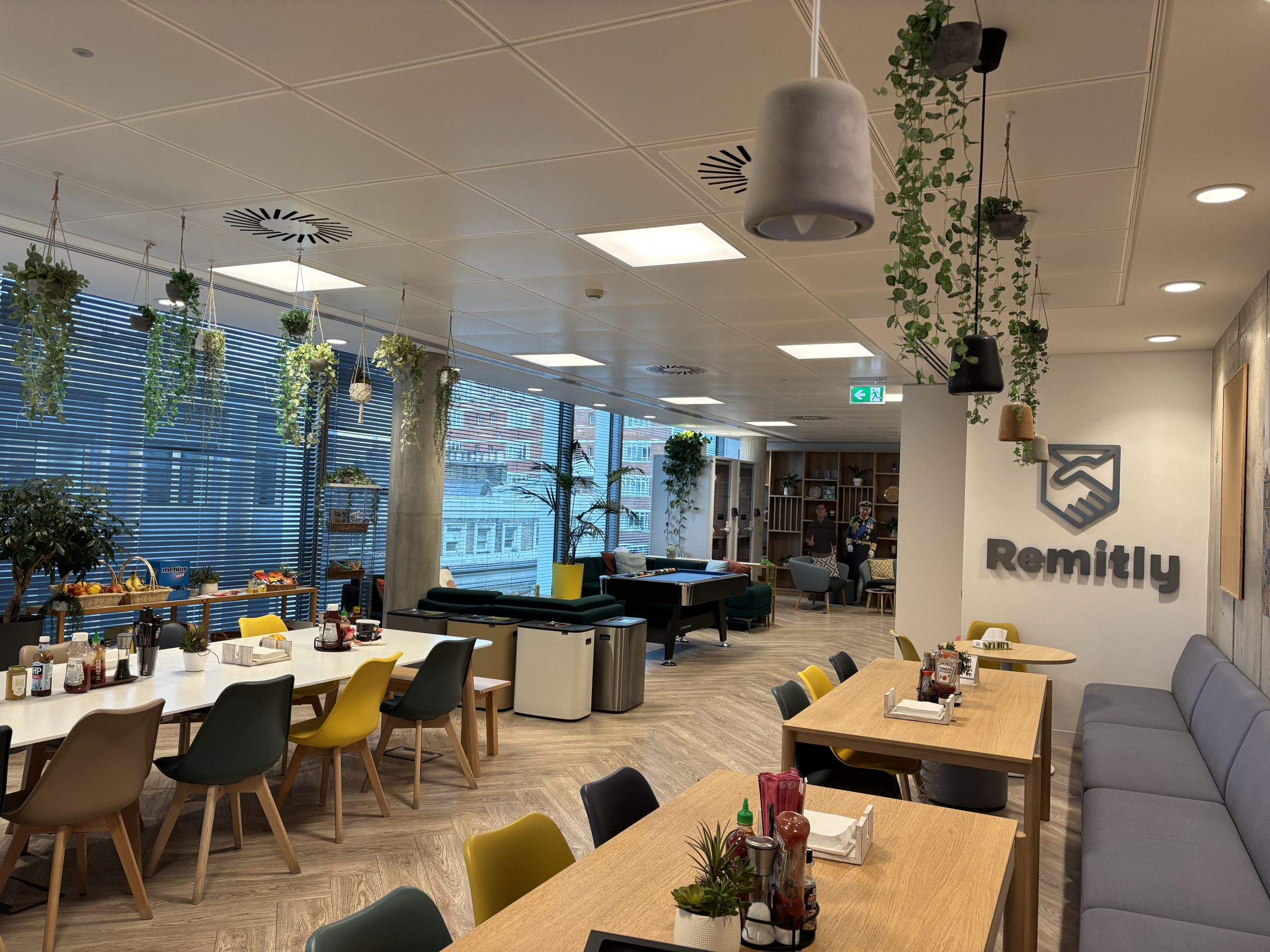 Remitly London break room